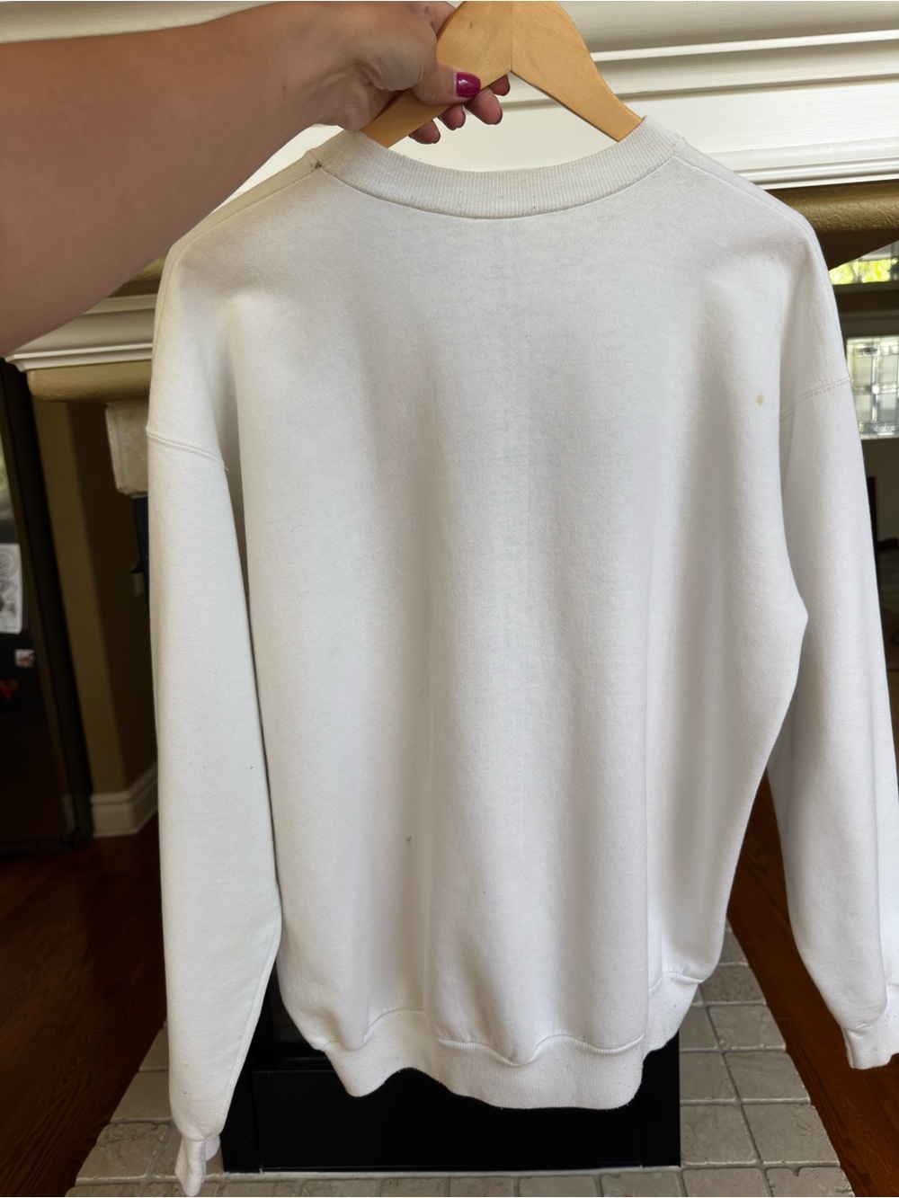 Vintage Quilted Country Cottage Crewneck Sweatshirt Size L - Picture 5 of 6